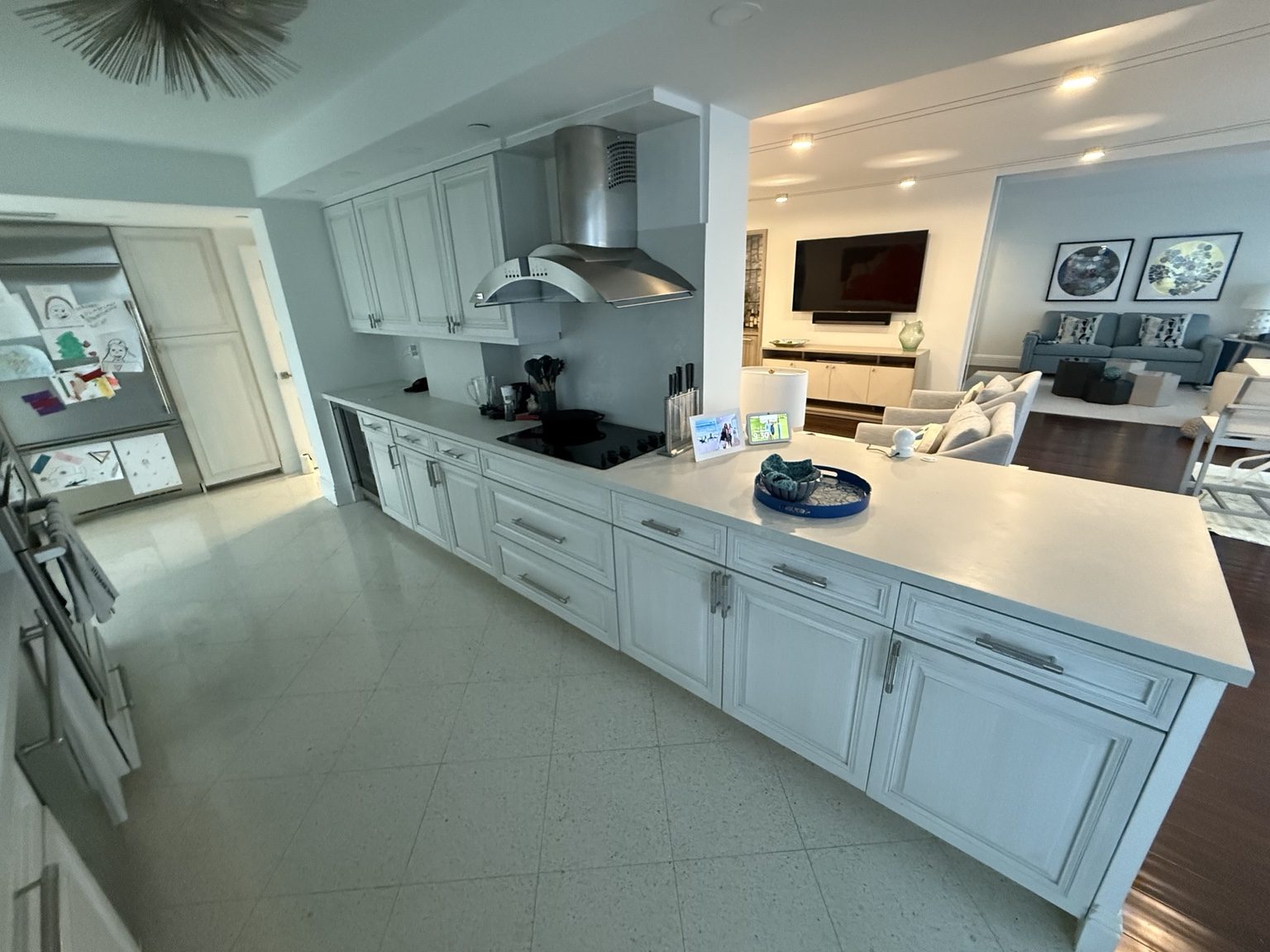 Kitchen cabinets before refinishing